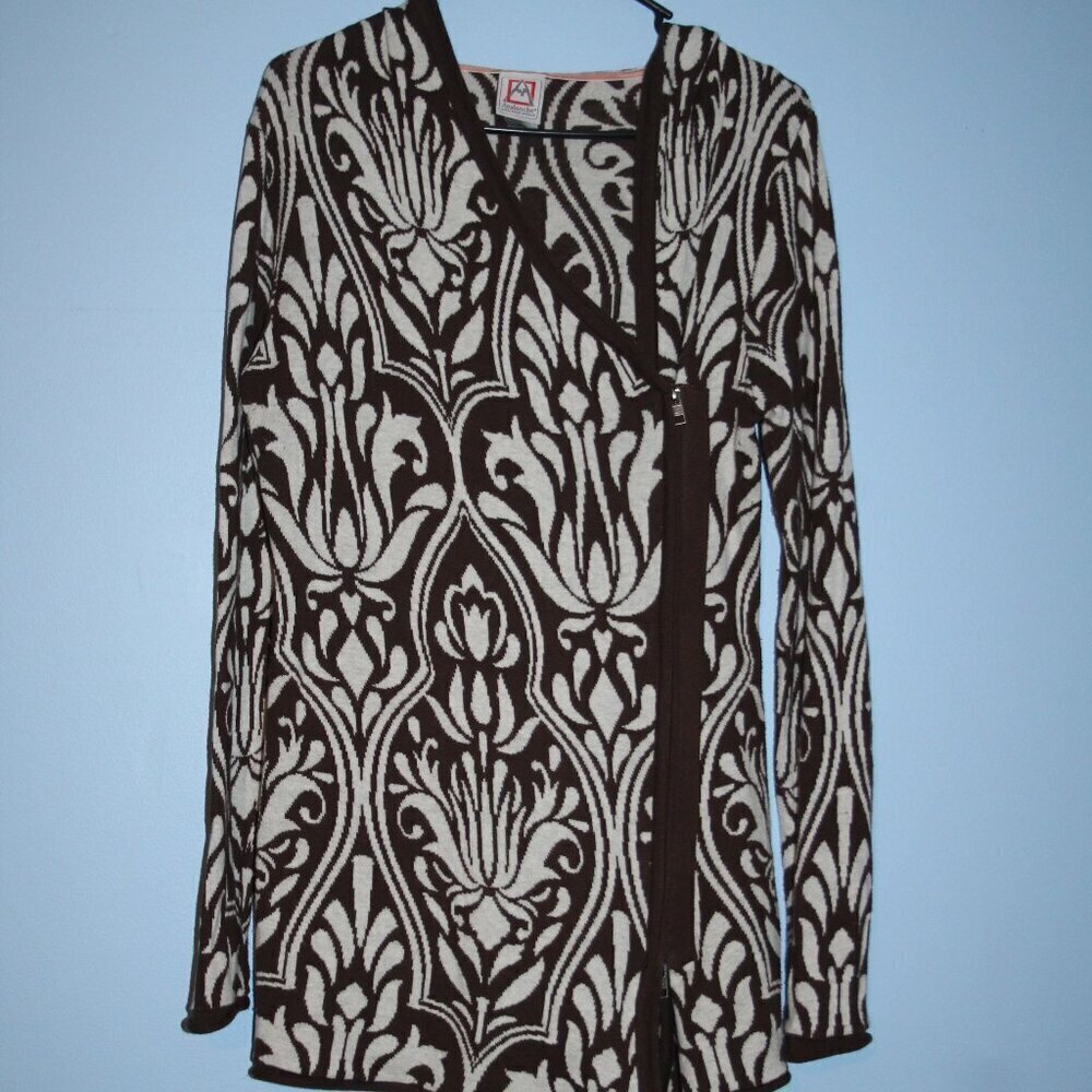 Avalanche Side Zip Front Cardigan Hooded Large